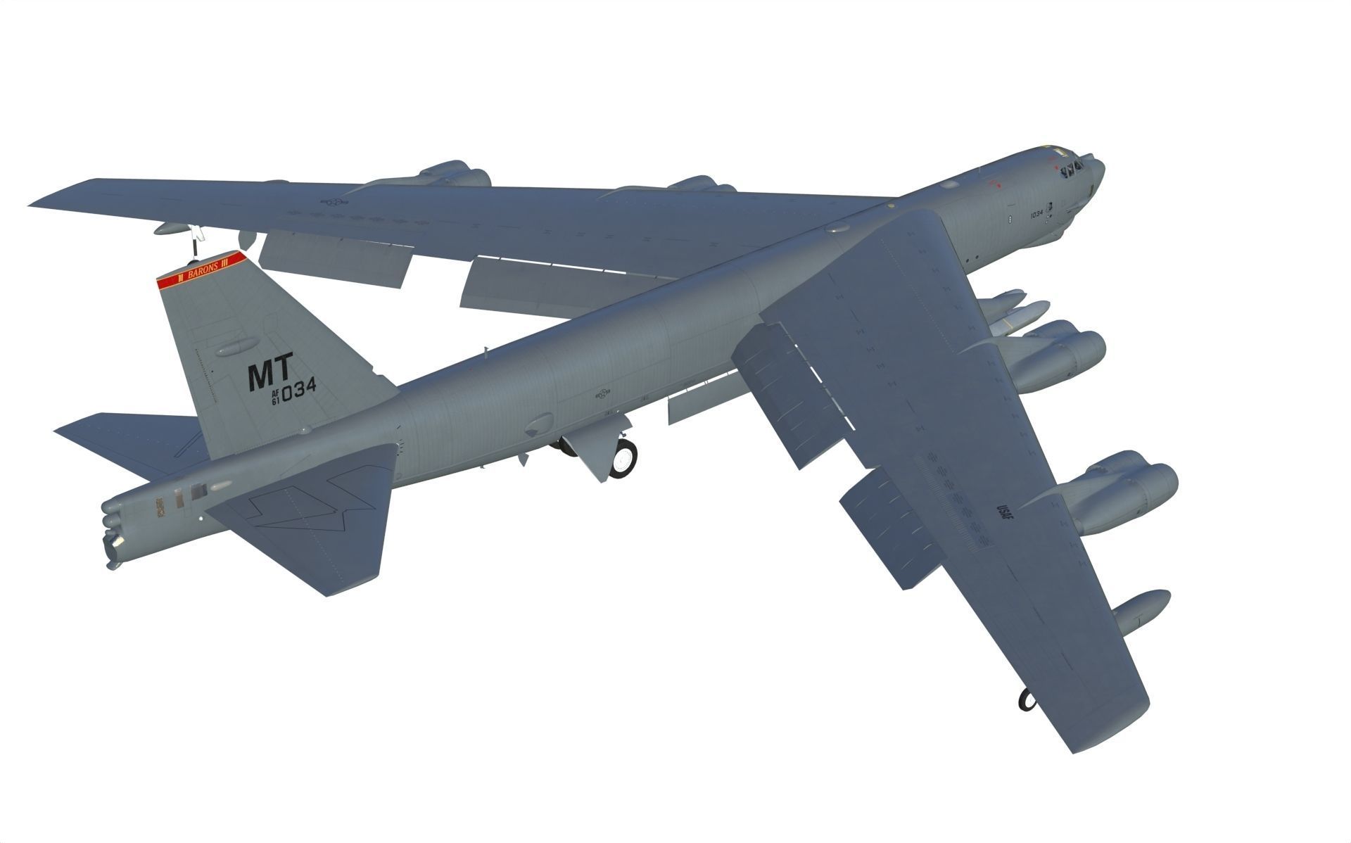 Boeing B-52H Stratofortress 3D model_12