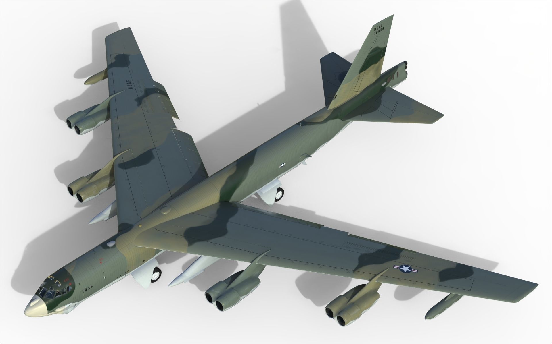 Boeing B-52H Stratofortress 3D model_10