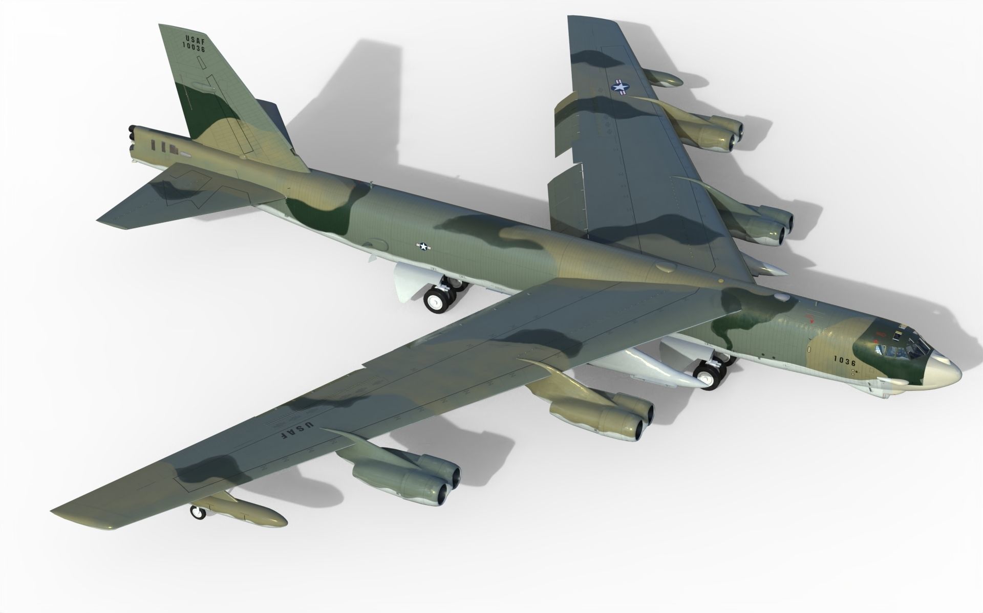 Boeing B-52H Stratofortress 3D model_5
