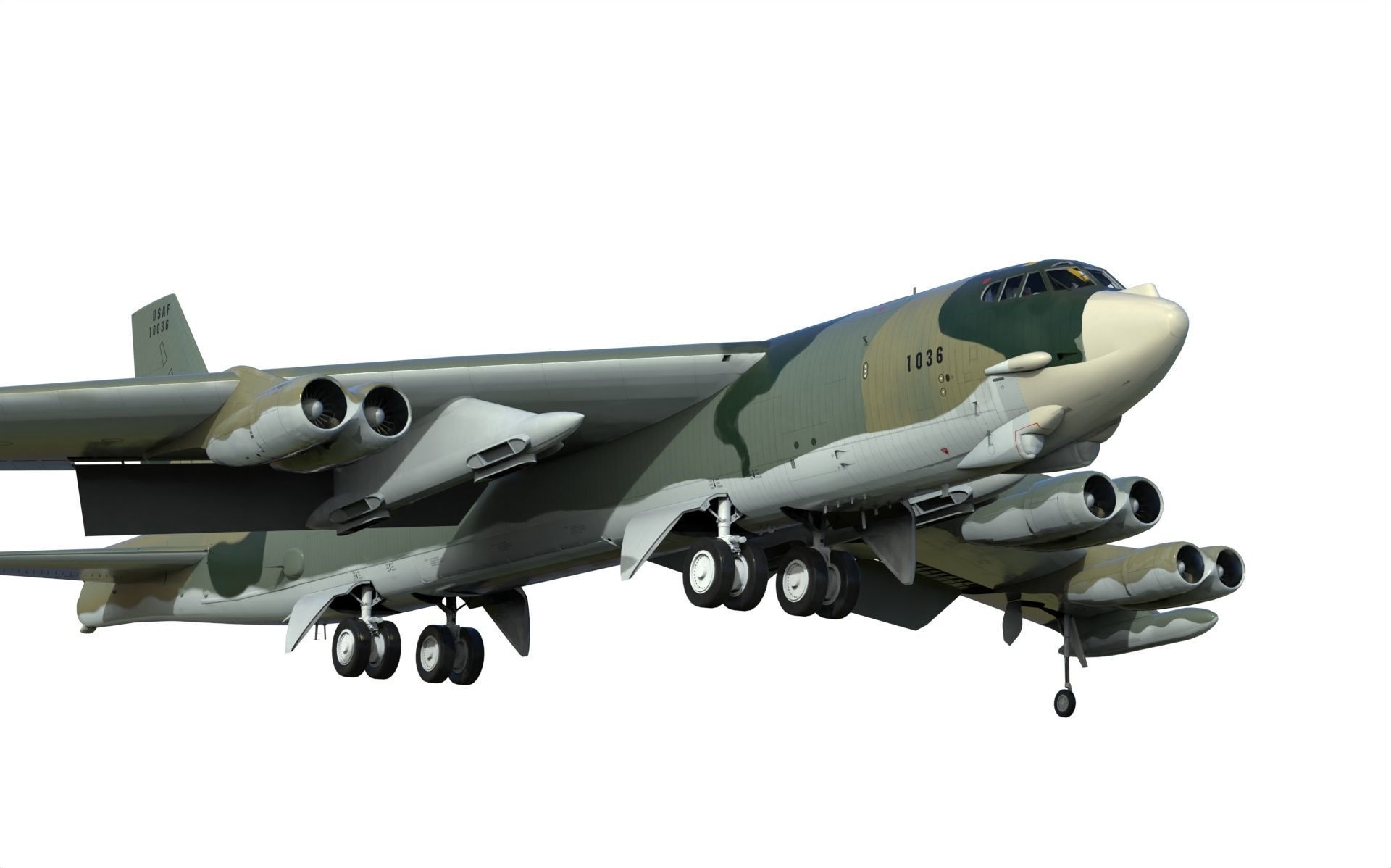 Boeing B-52H Stratofortress 3D model_3