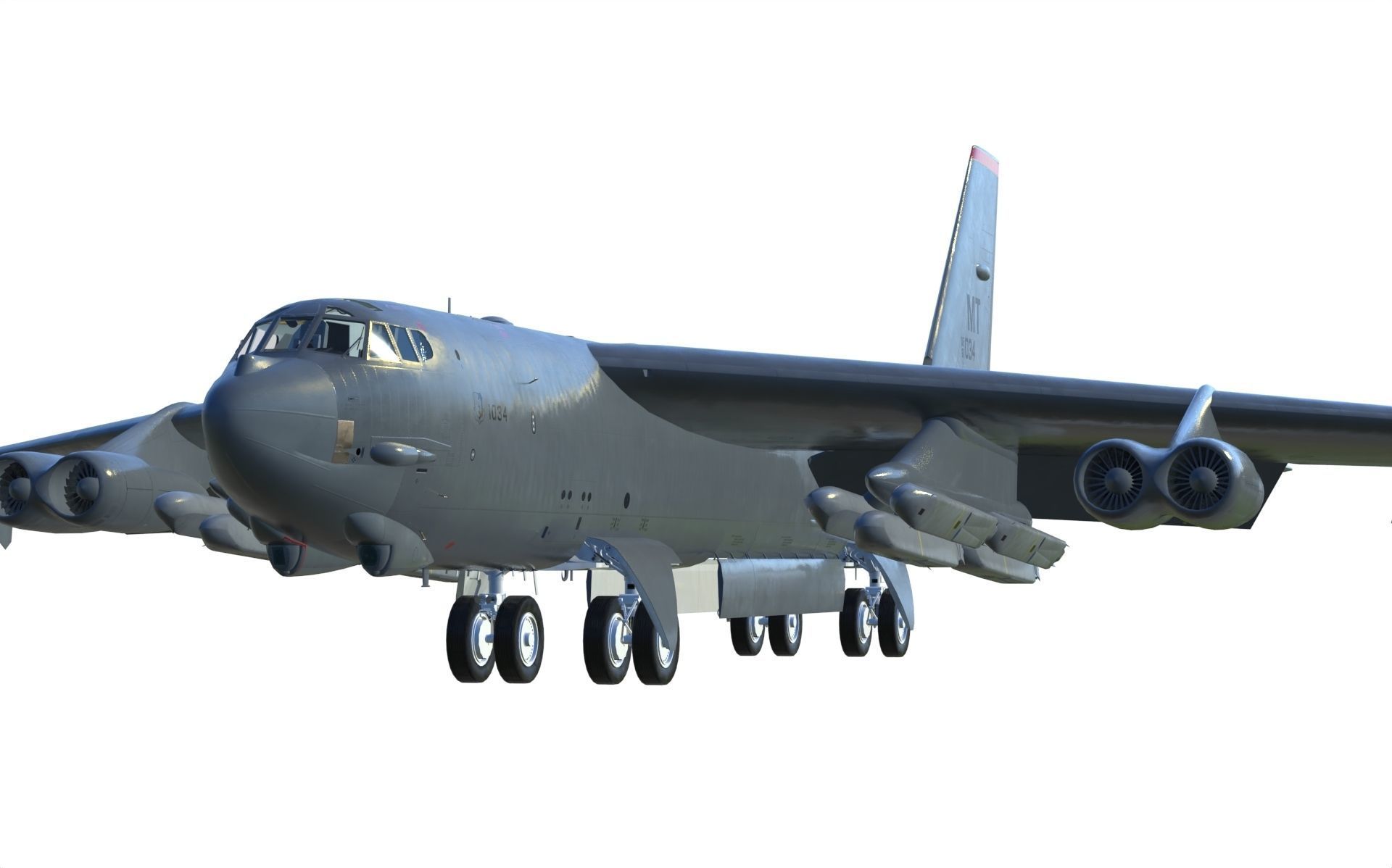 Boeing B-52H Stratofortress 3D model_16