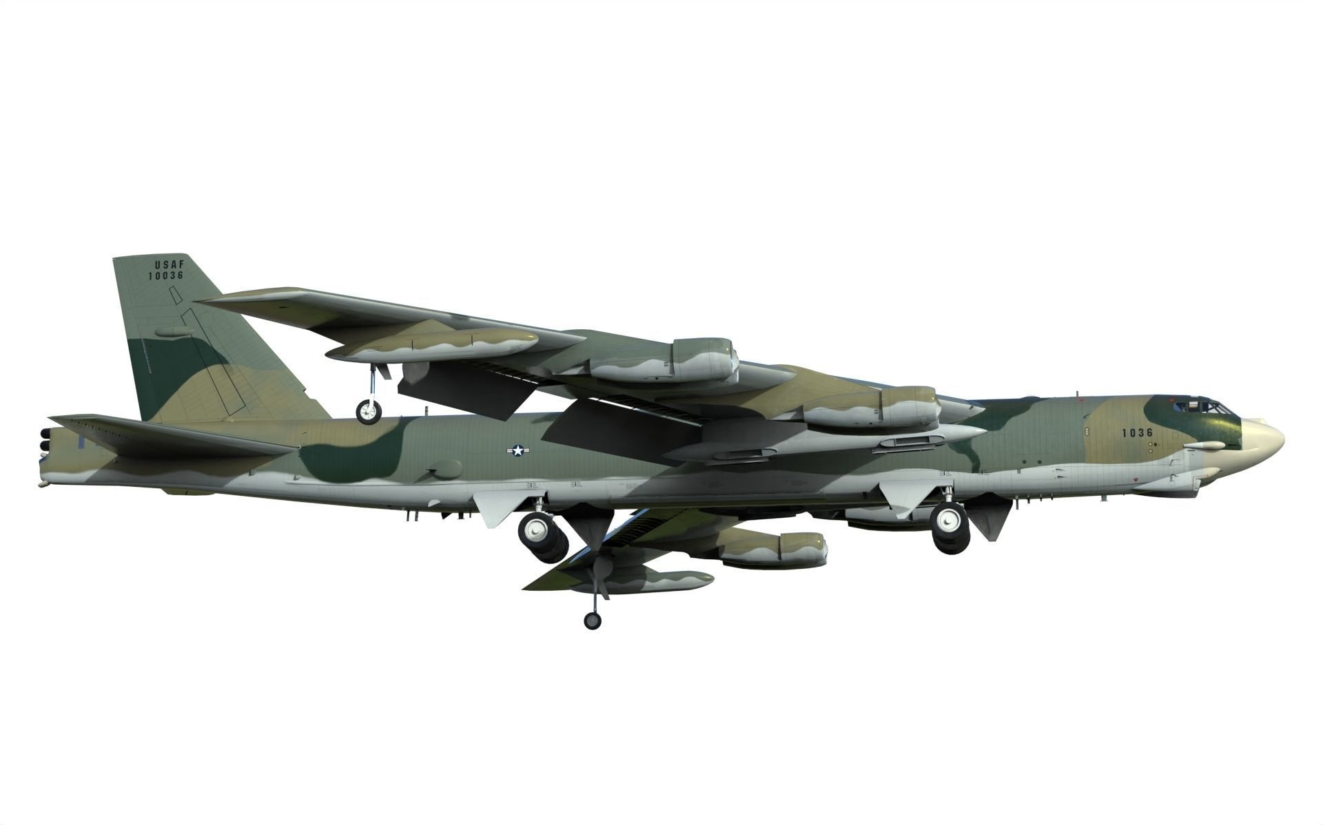 Boeing B-52H Stratofortress 3D model_4