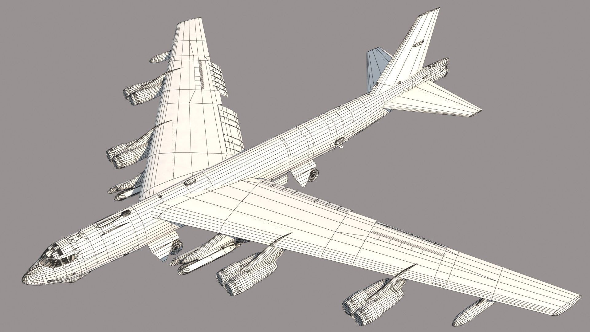 Boeing B-52H Stratofortress 3D model_24