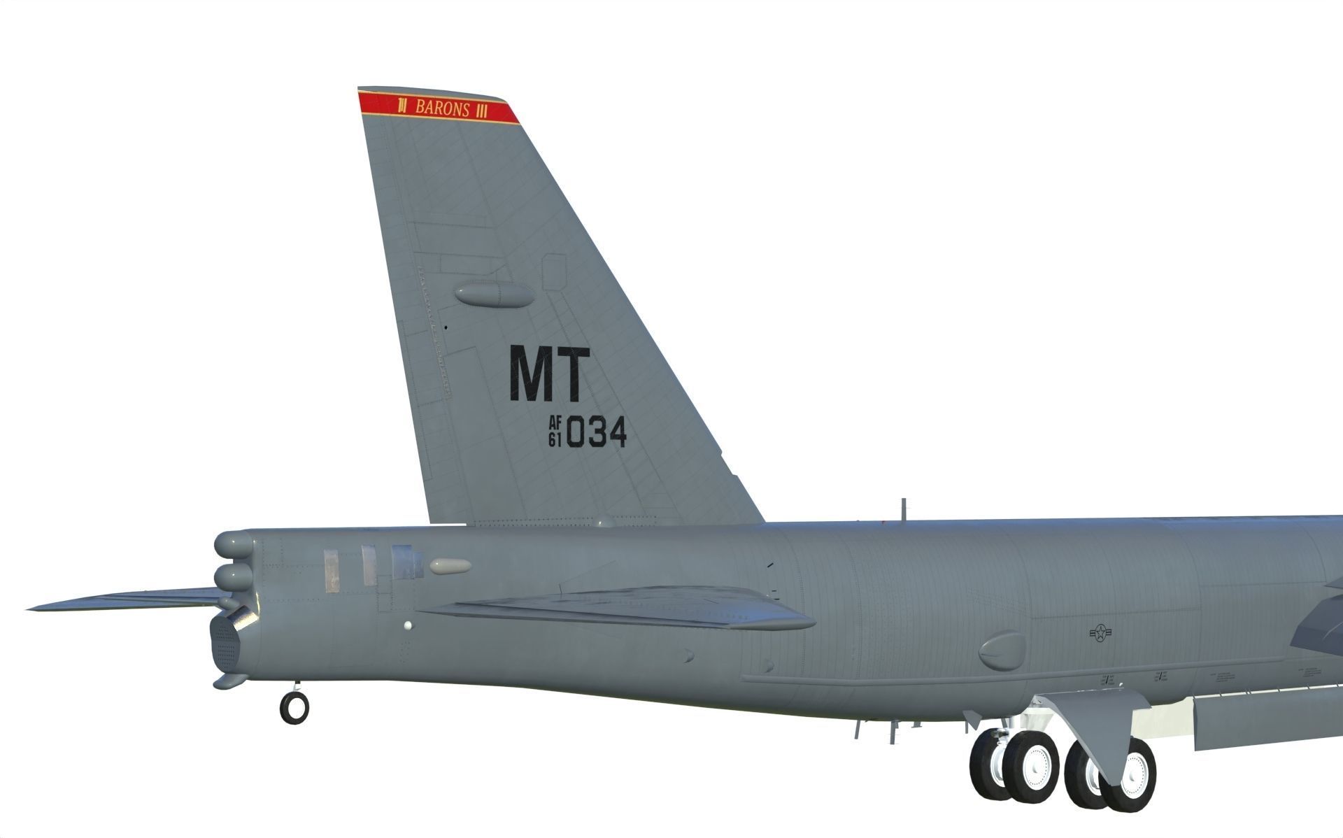 Boeing B-52H Stratofortress 3D model_13