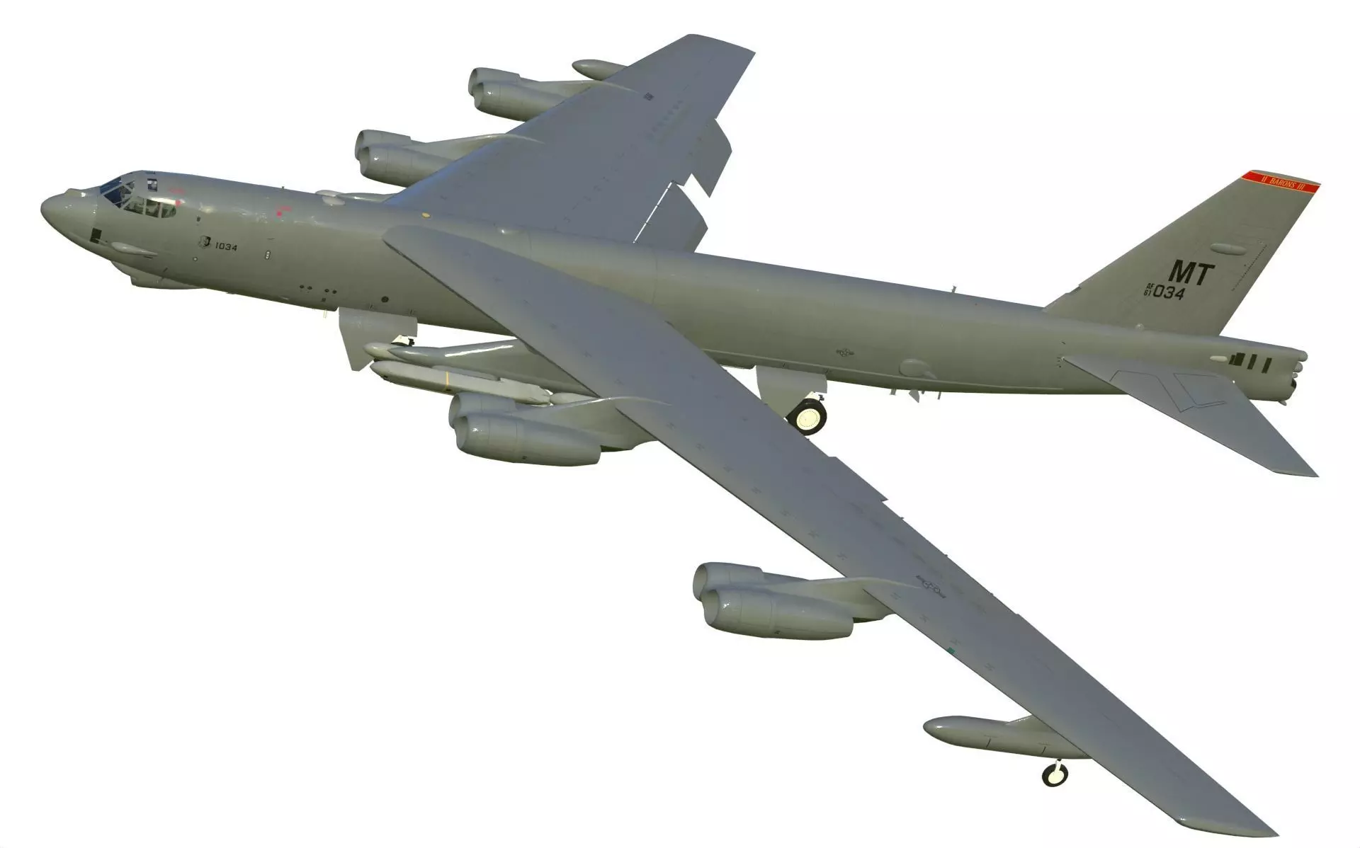 Boeing B-52H Stratofortress 3D model_0