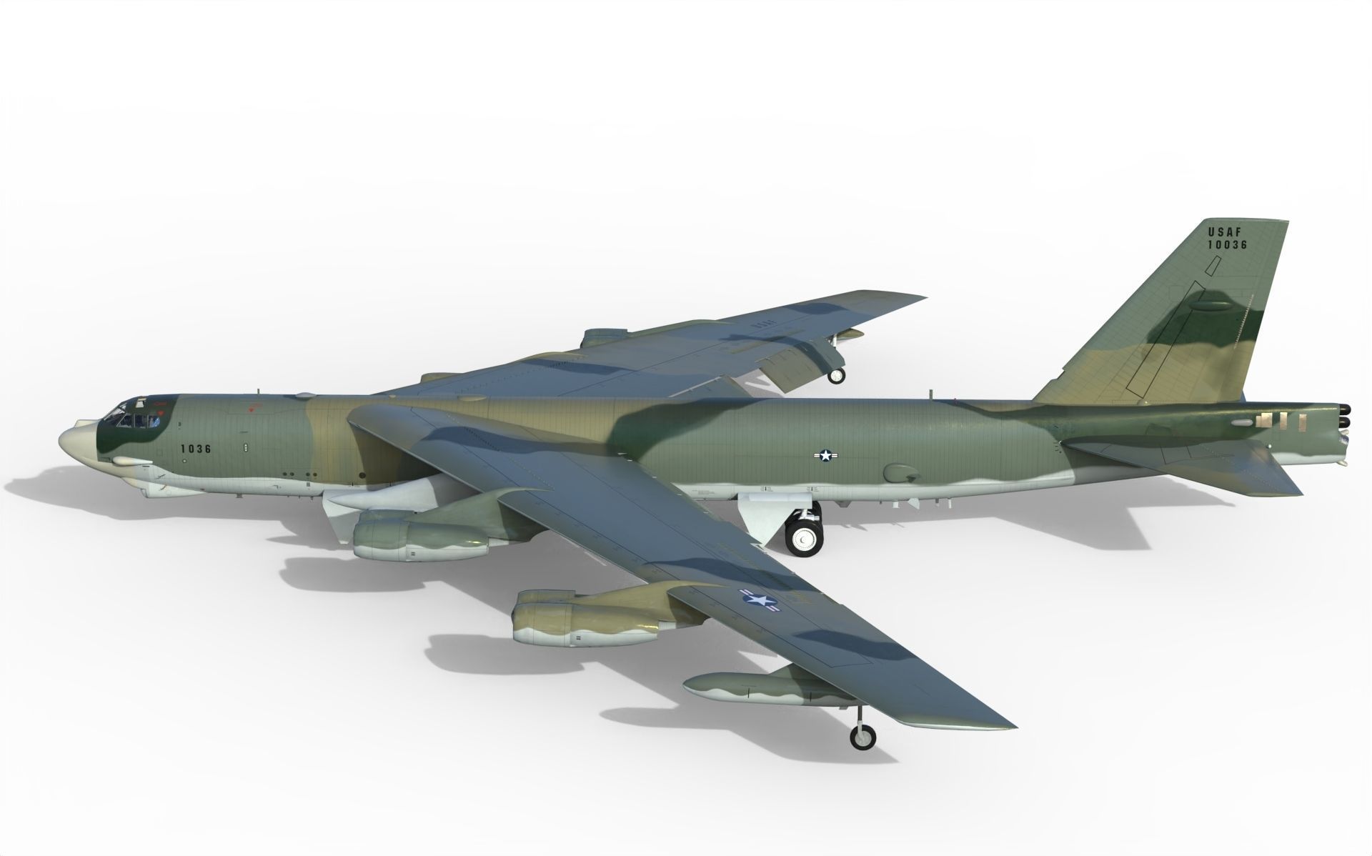 Boeing B-52H Stratofortress 3D model_8