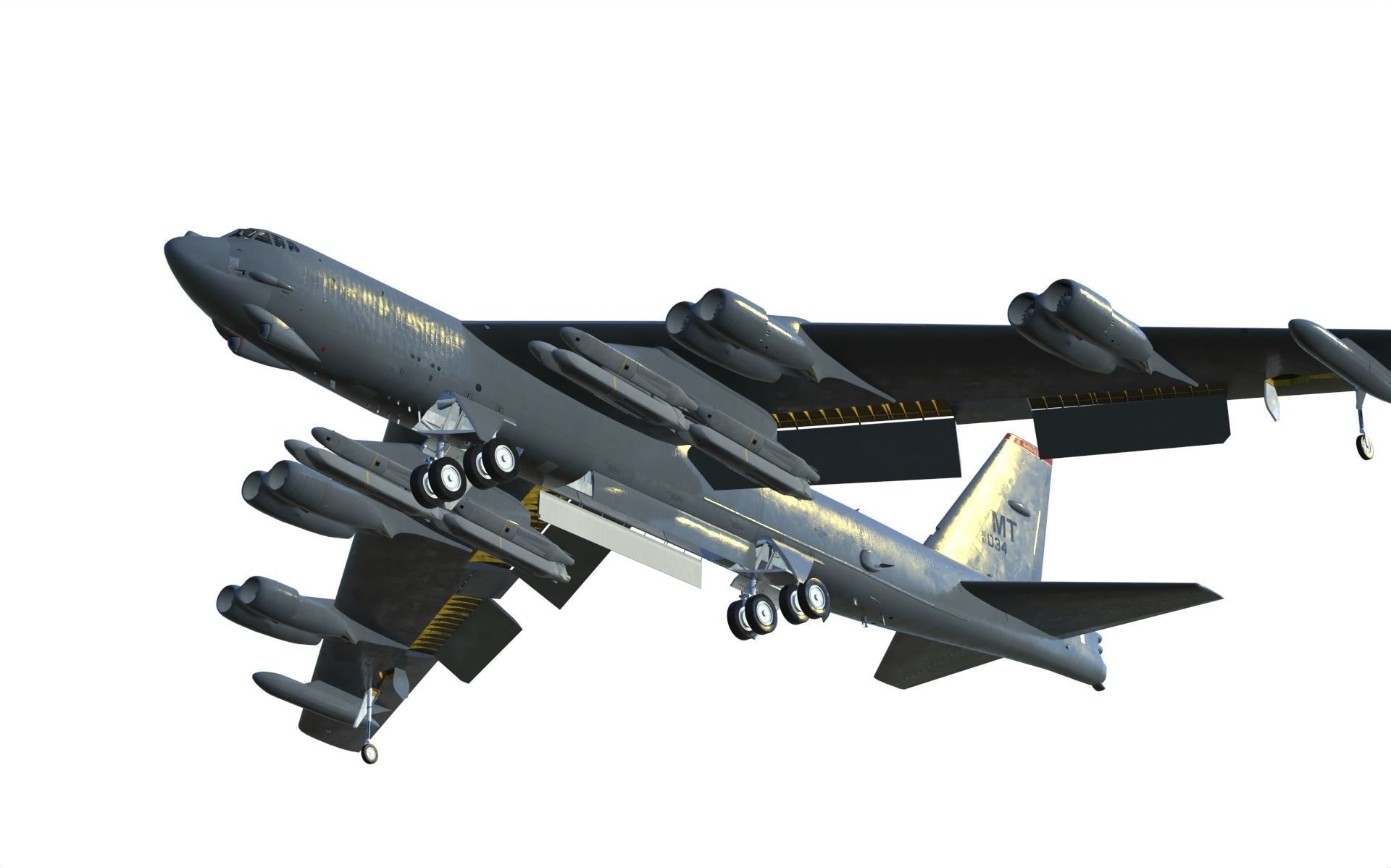 Boeing B-52H Stratofortress 3D model_14