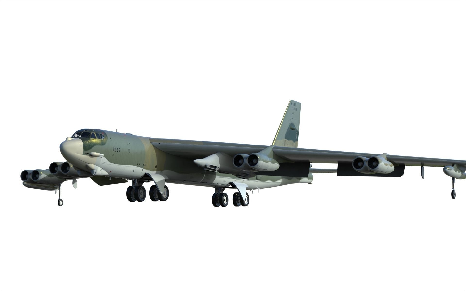 Boeing B-52H Stratofortress 3D model_7