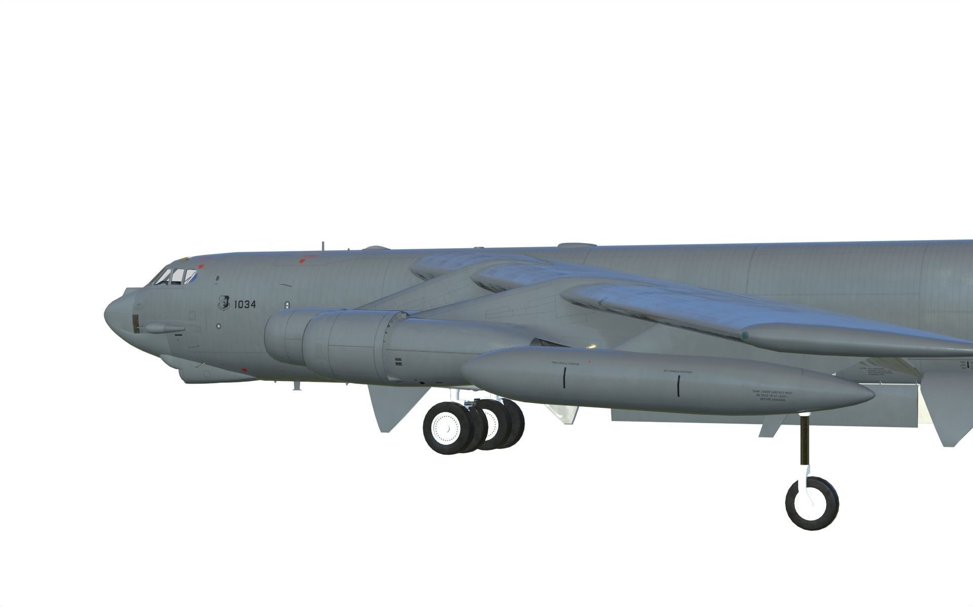 Boeing B-52H Stratofortress 3D model_15
