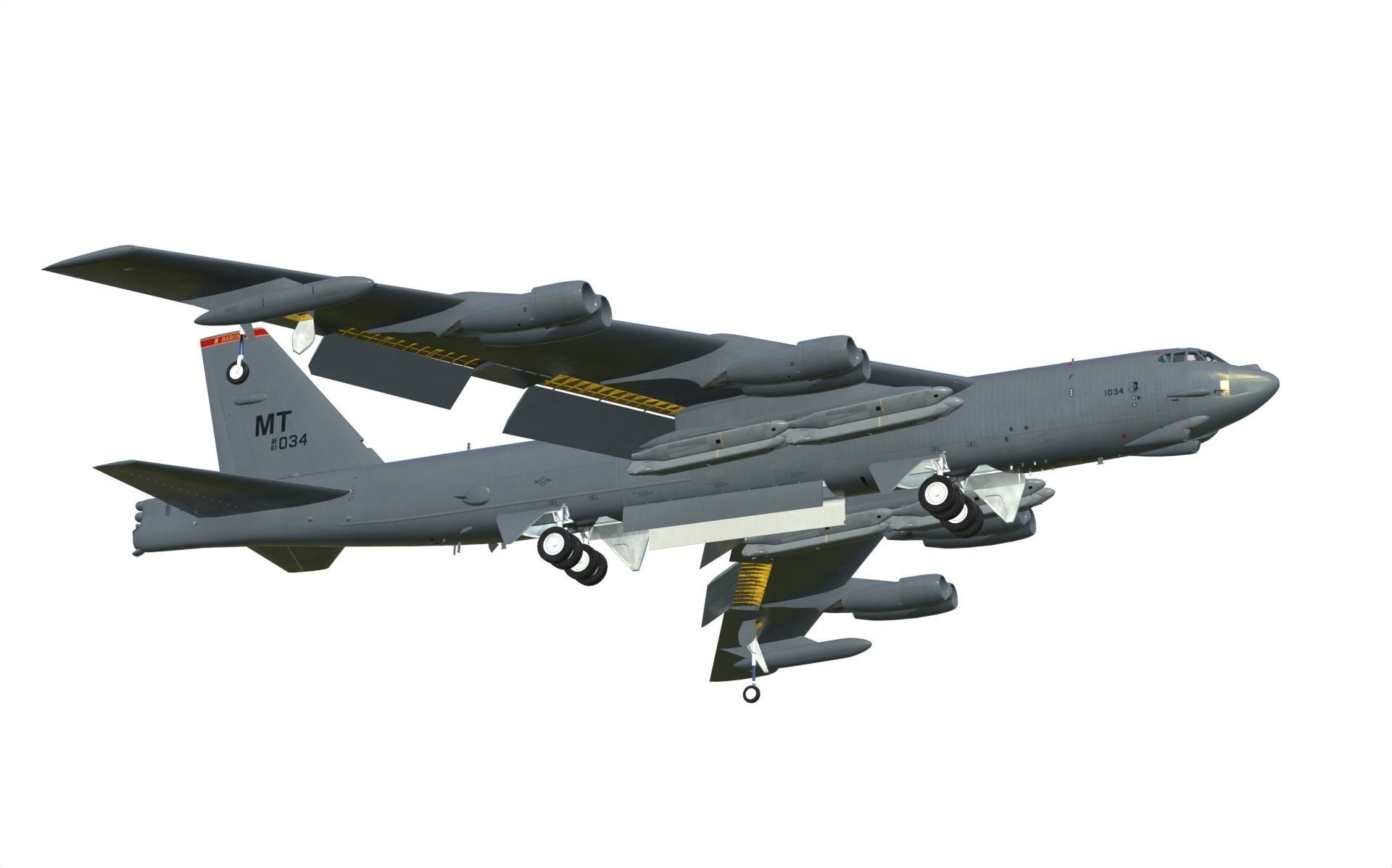 Boeing B-52H Stratofortress 3D model_2