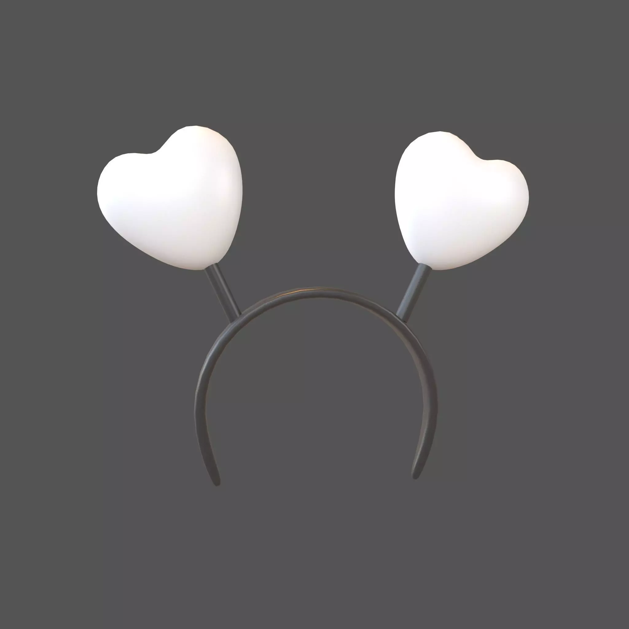 Heart Headband v1 003 Low-poly 3D model_0