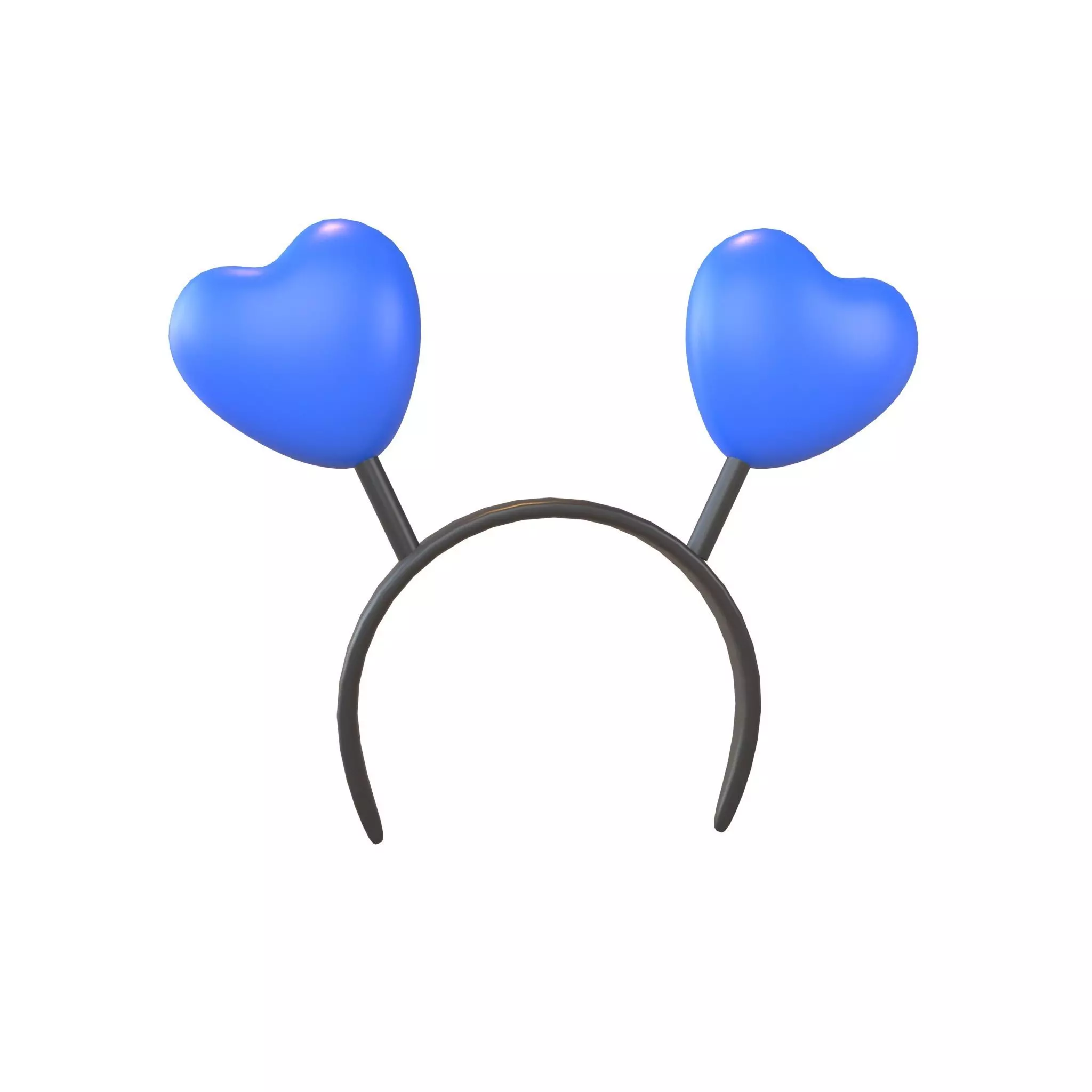 Heart Headband v1 004 Low-poly 3D model_0