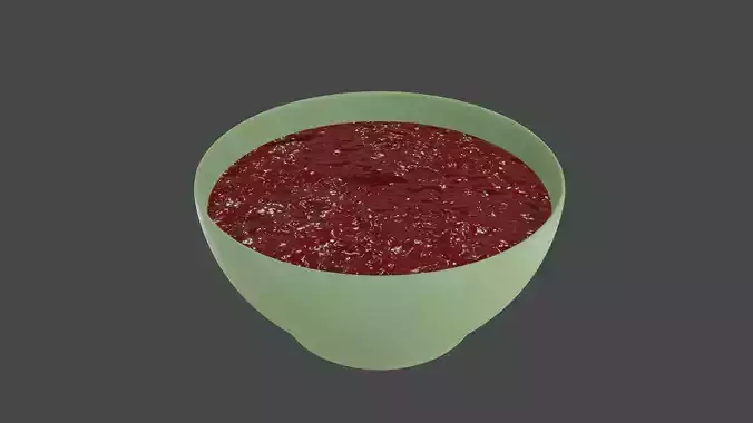 3D Tomato Sauce and the Bowl