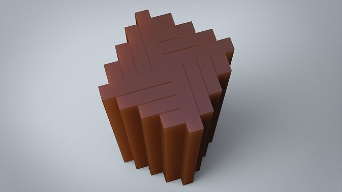 Geometrical candle for silicon mold 3D print  3D print model