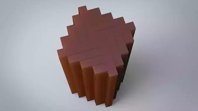 Geometrical candle for silicon mold 3D print 