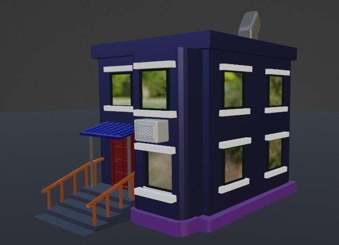 Mini Home 3D model_2