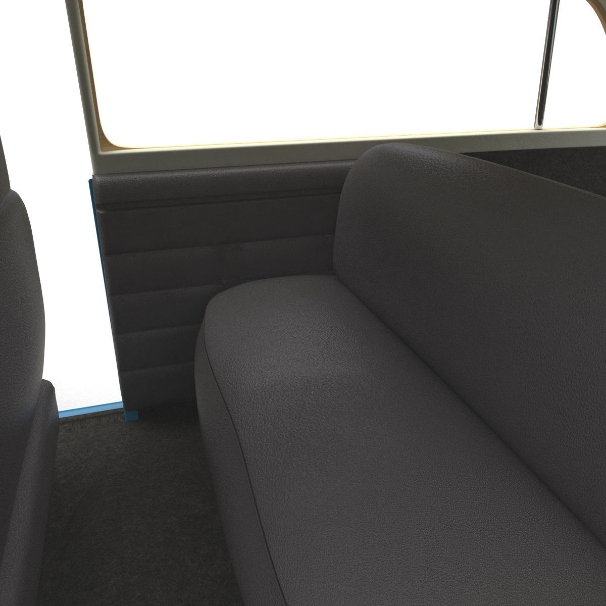 Generic Retro Car Simple Interior 3D model_44