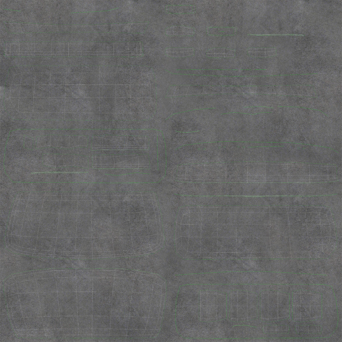 Generic Retro Car Simple Interior 3D model_52