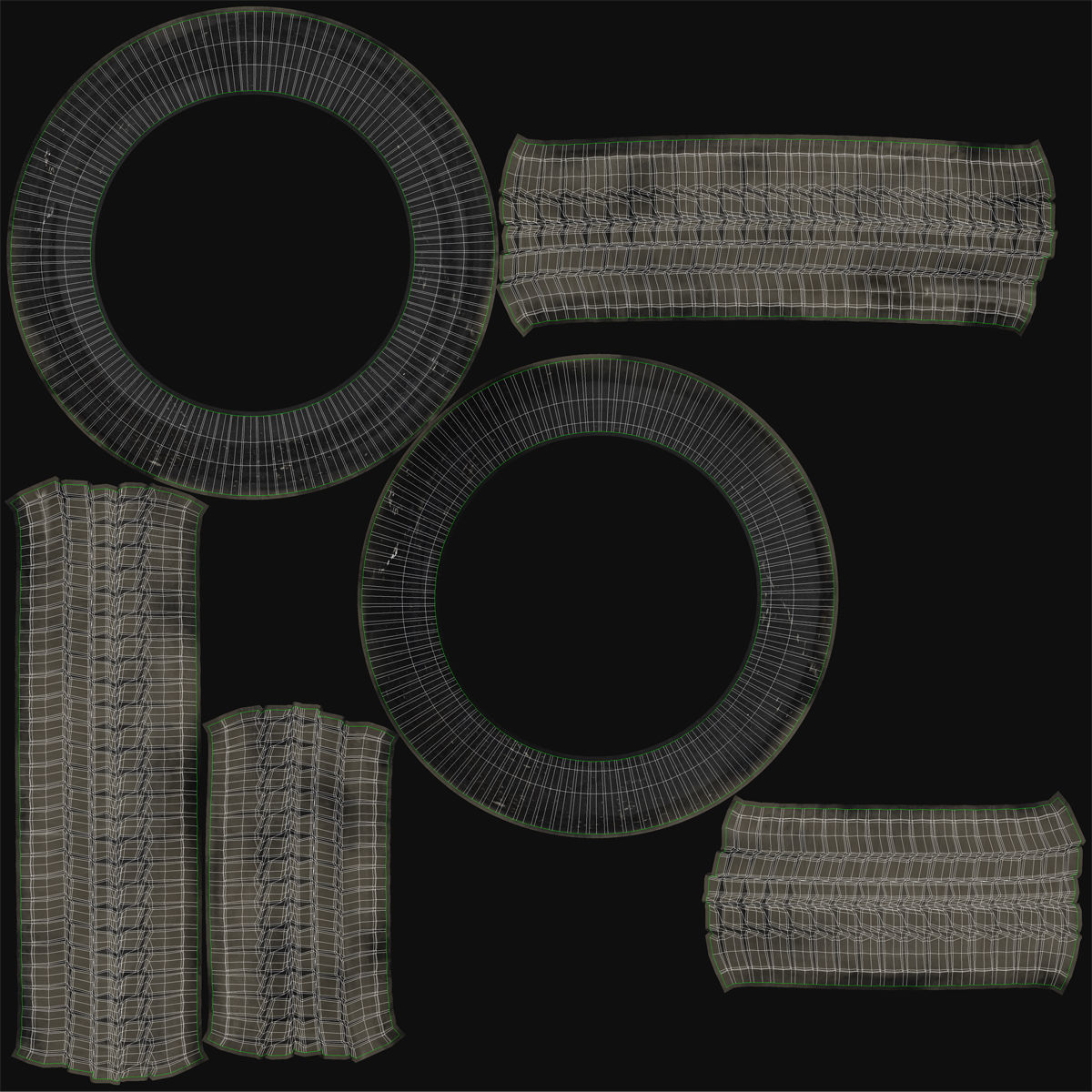 Generic Retro Car Simple Interior 3D model_53