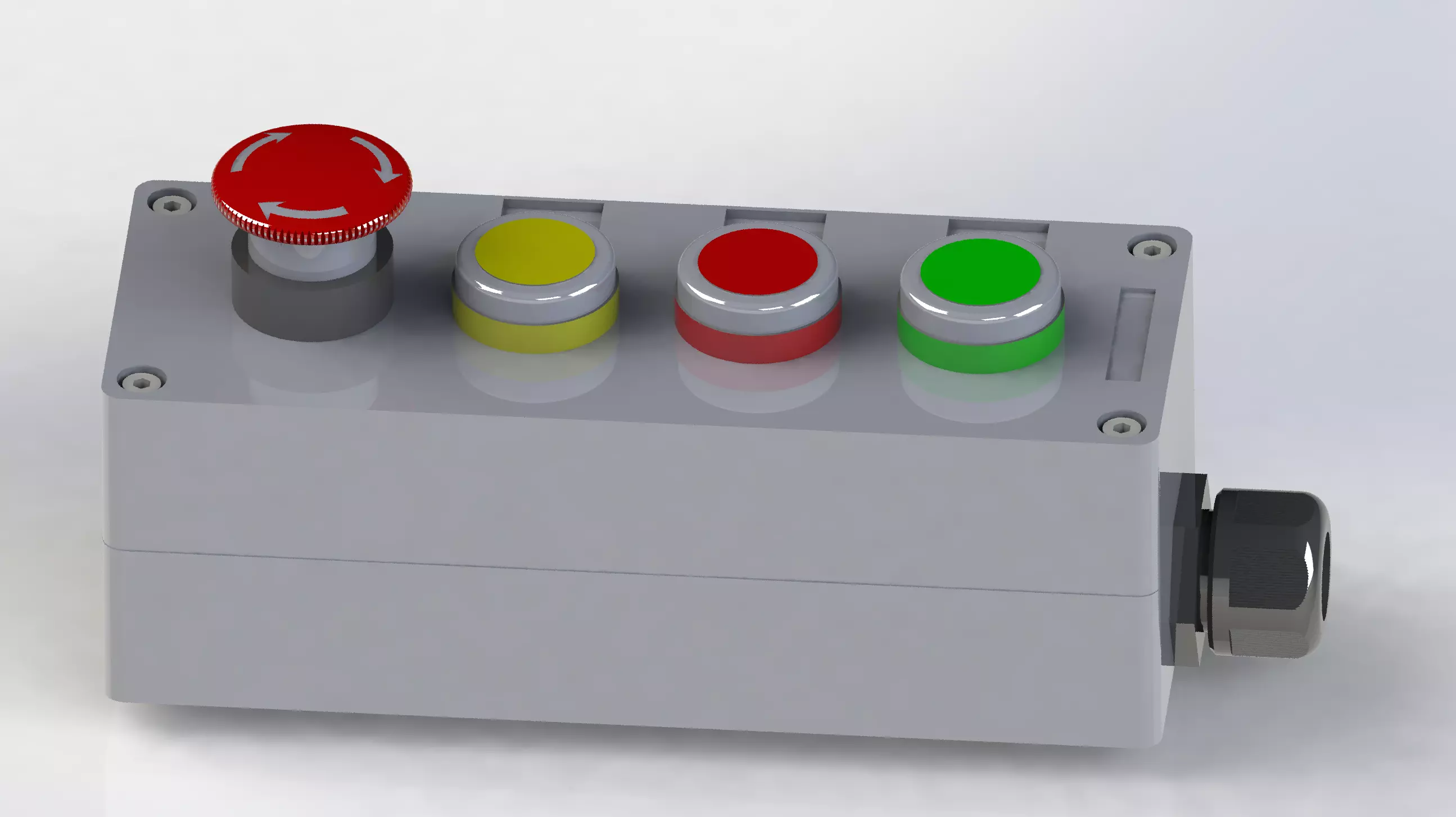 Electric control box 3D model_0