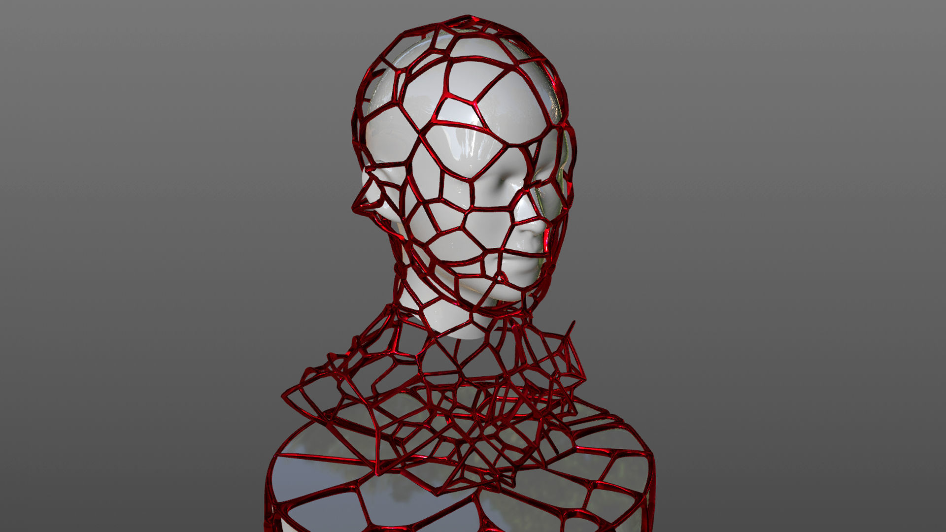 Layered Statue Sculpture 3D 3D model_8