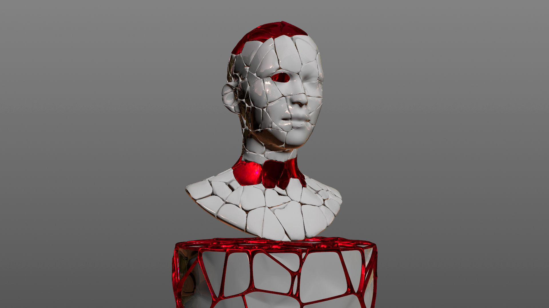 Layered Statue Sculpture 3D 3D model_9