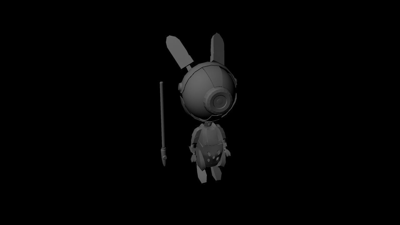 Rabbit the robo 3D model_1