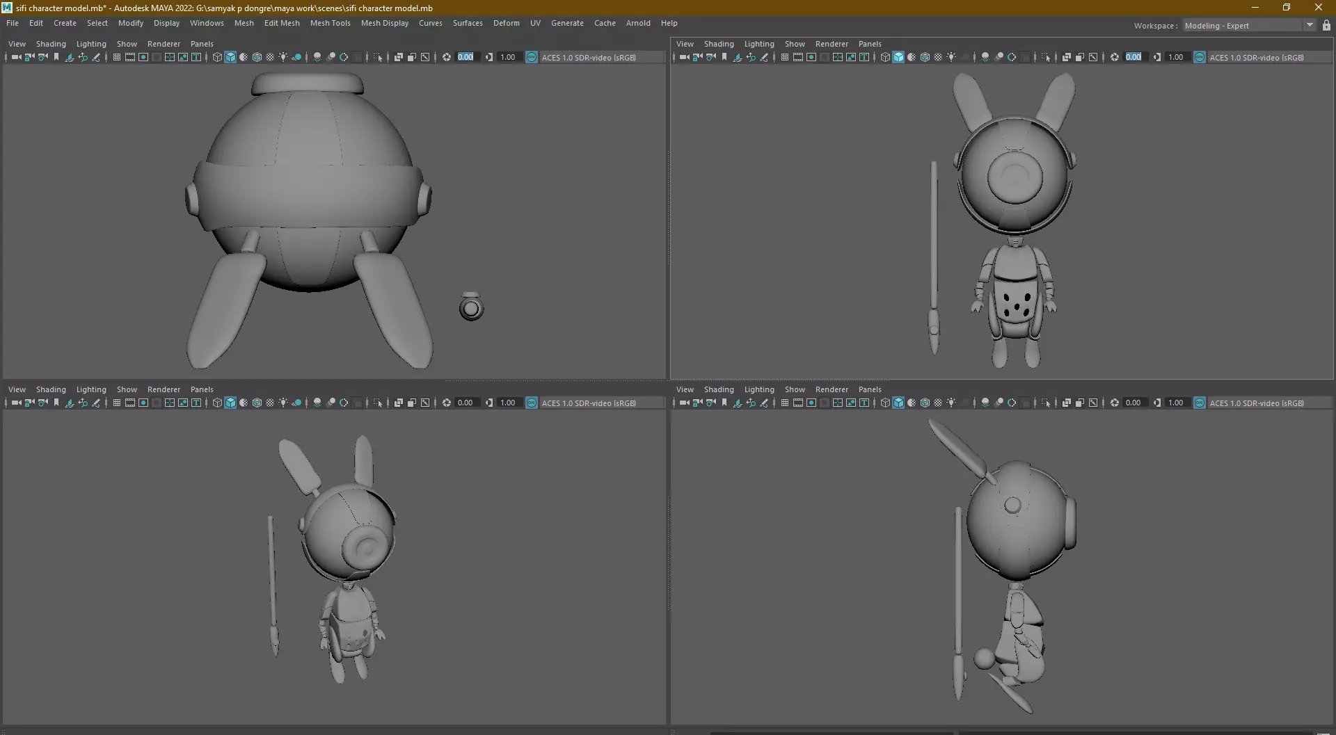 Rabbit the robo 3D model_0