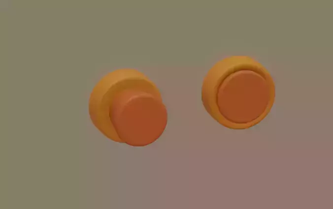 Toon Button 3D model