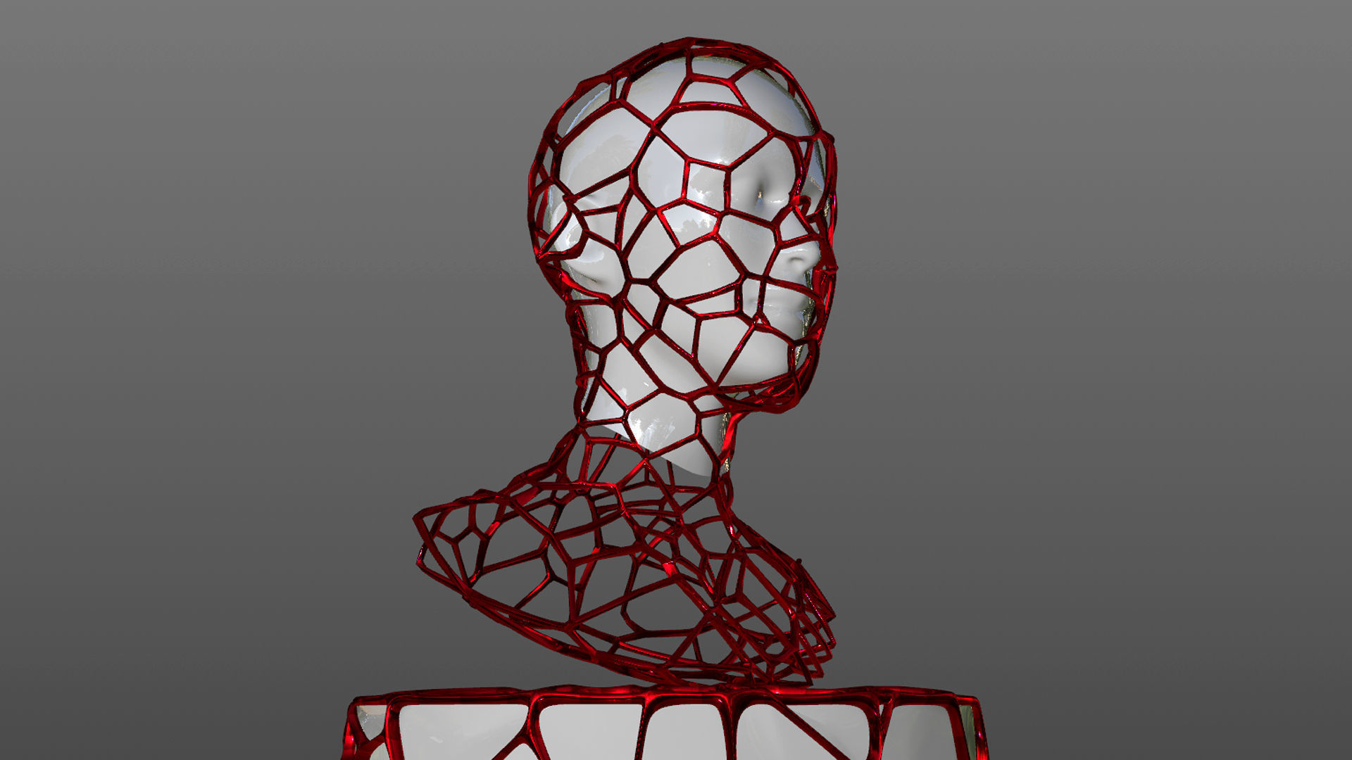 Mesh Statue Sculpture 3D  3D model_2