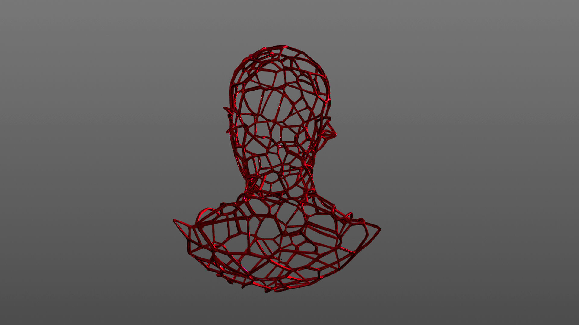 Mesh Statue Sculpture 3D  3D model_1