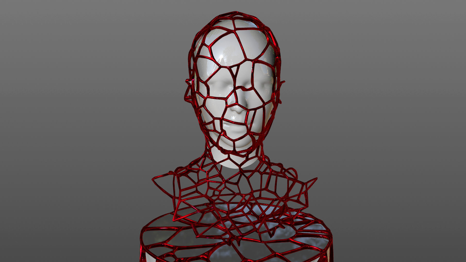 Mesh Statue Sculpture 3D  3D model_4