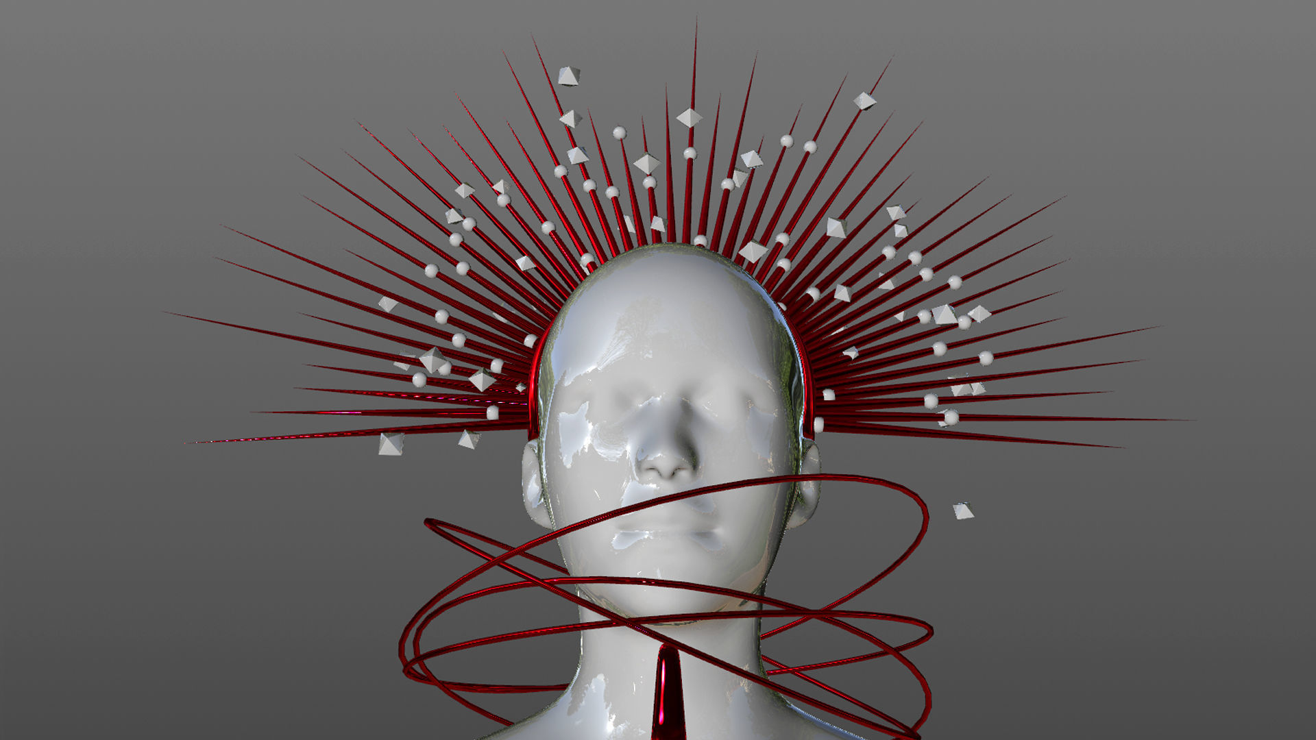 Mesh Statue Sculpture 3D  3D model_8