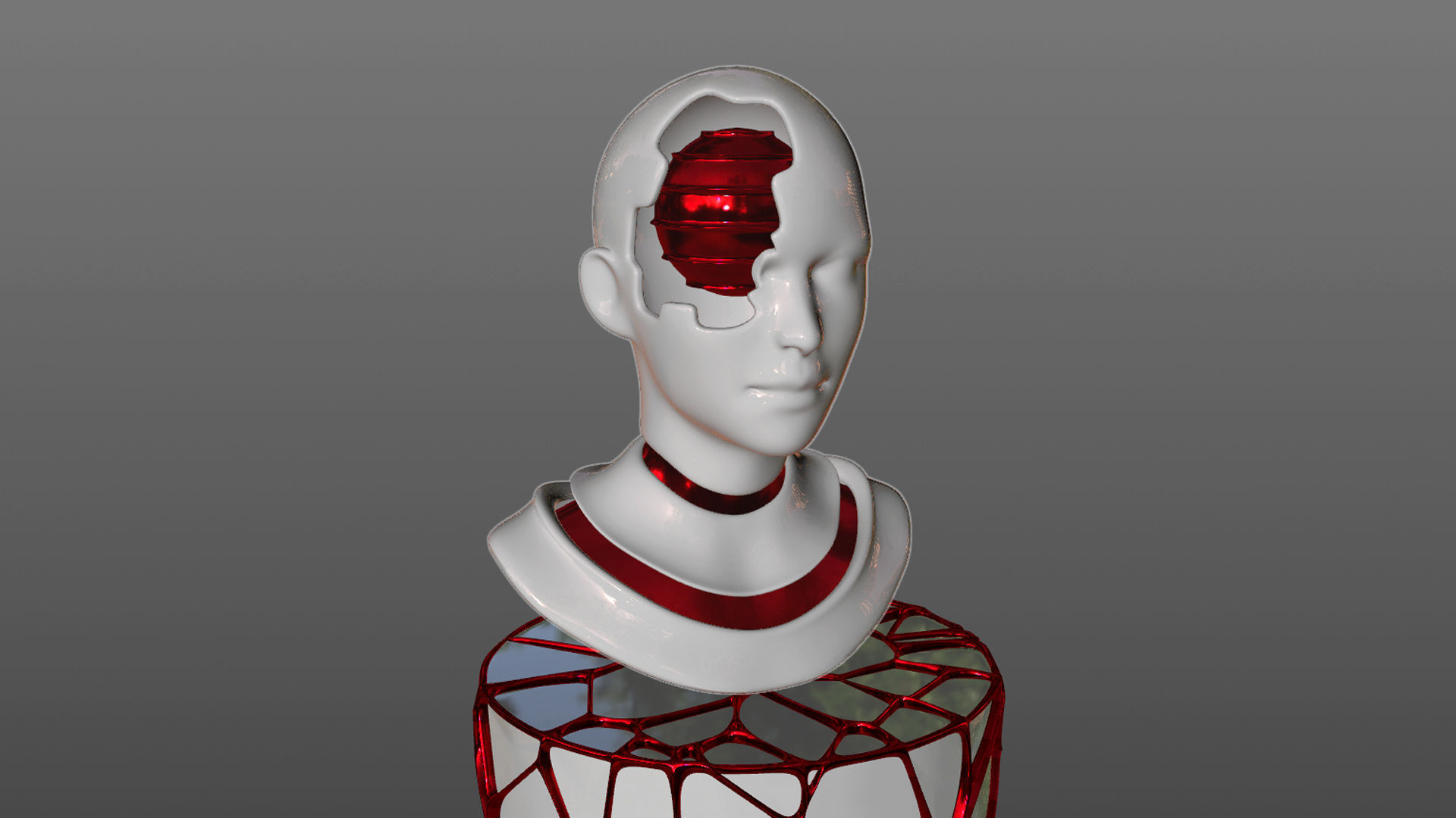 Mesh Statue Sculpture 3D  3D model_10