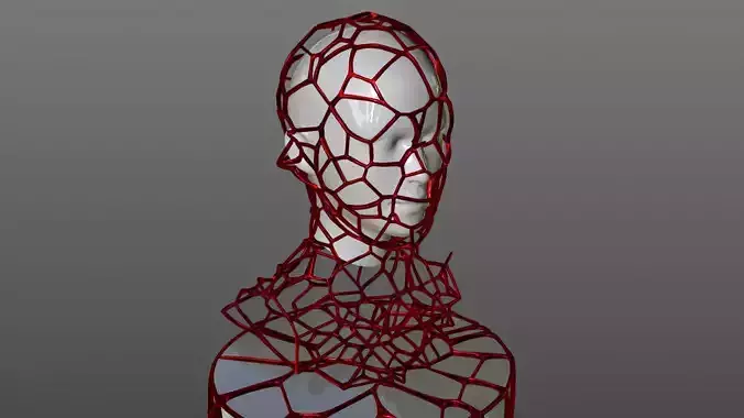 Mesh Statue Sculpture 3D 