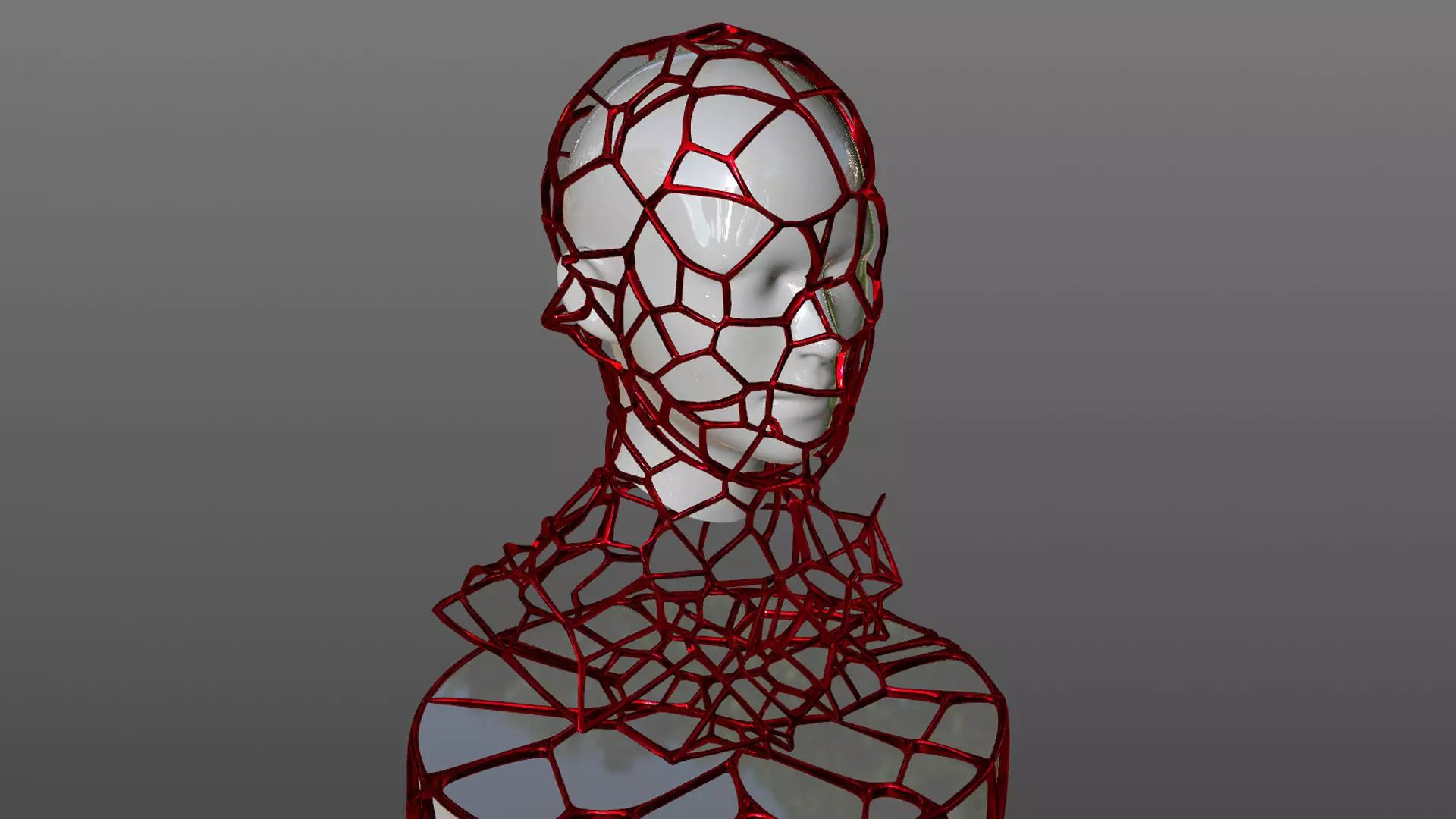 Mesh Statue Sculpture 3D  3D model_0