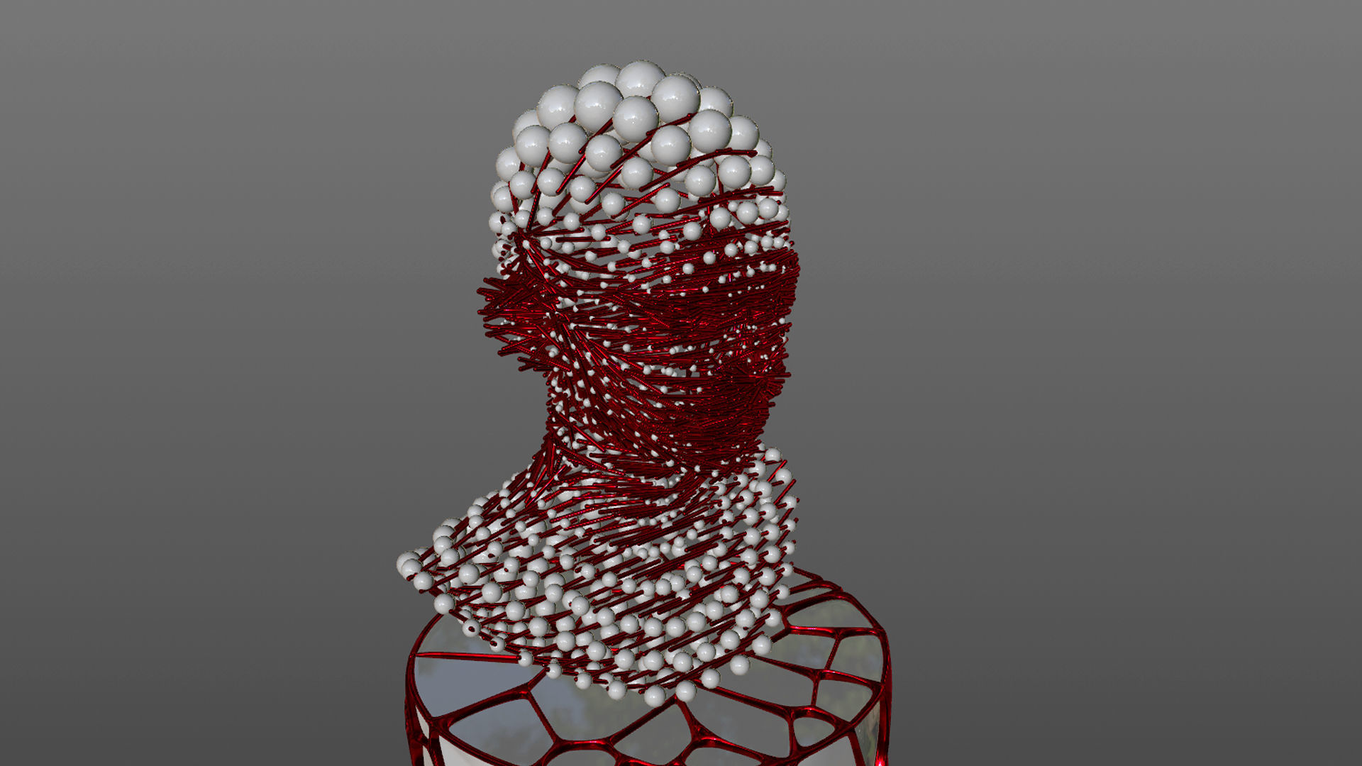 Mesh Statue Sculpture 3D  3D model_9