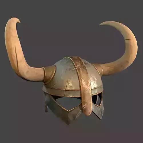 Helmet viking with horns