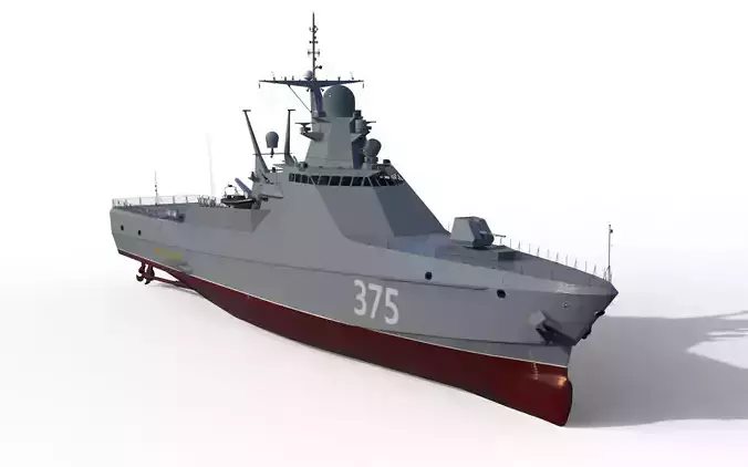 Project 22160 patrol ship 3D model