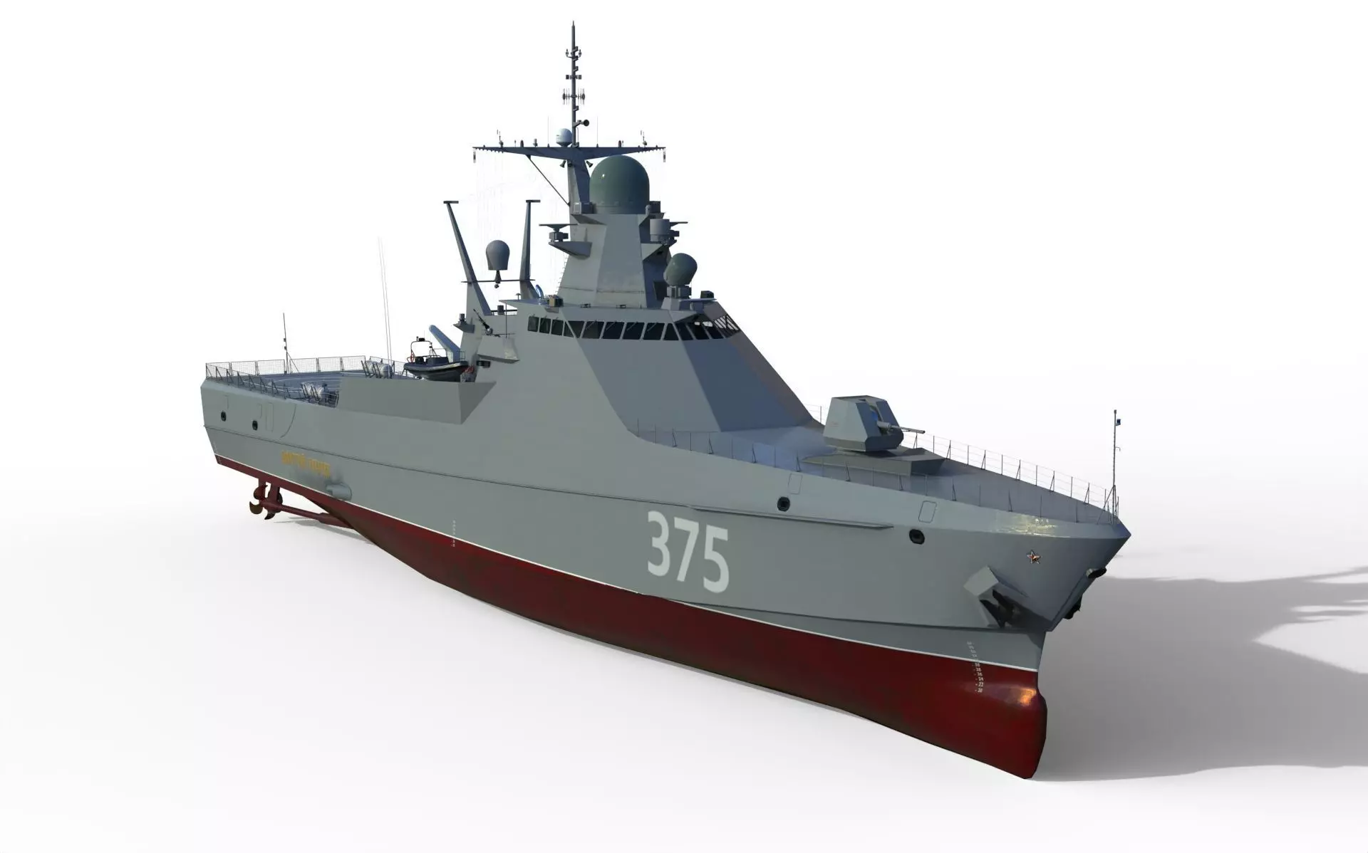 Project 22160 patrol ship 3D model_0