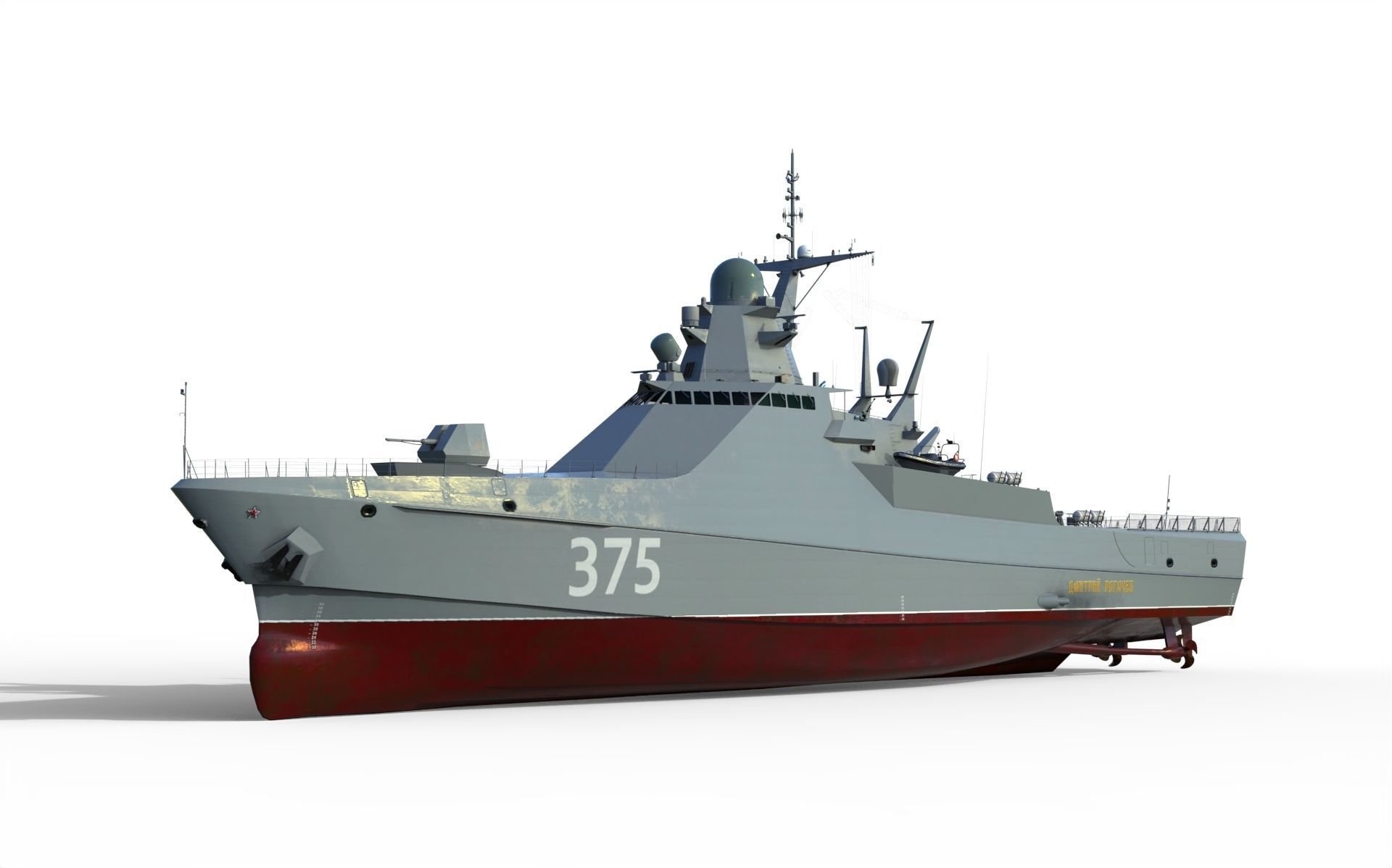 Project 22160 patrol ship 3D model_4