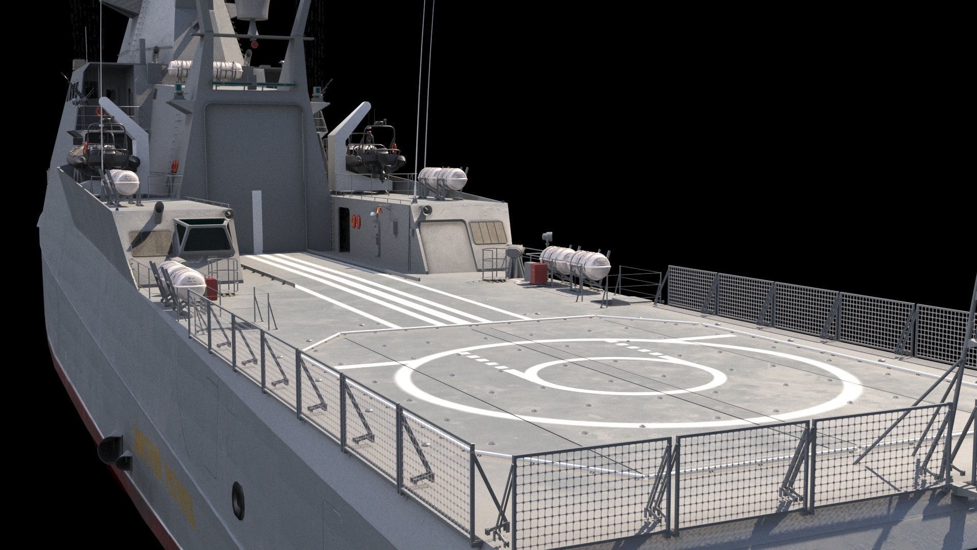 Project 22160 patrol ship 3D model_10