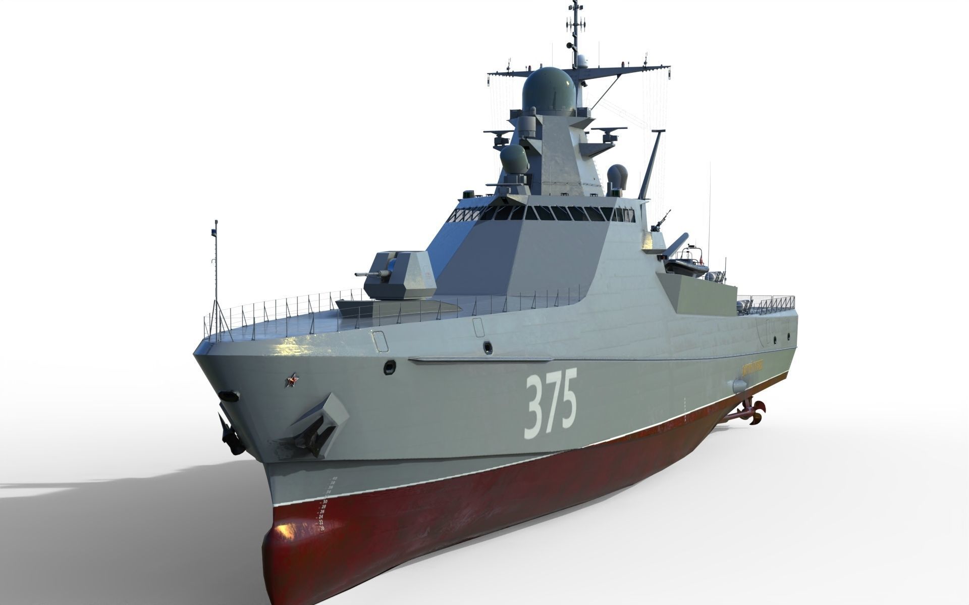 Project 22160 patrol ship 3D model_5