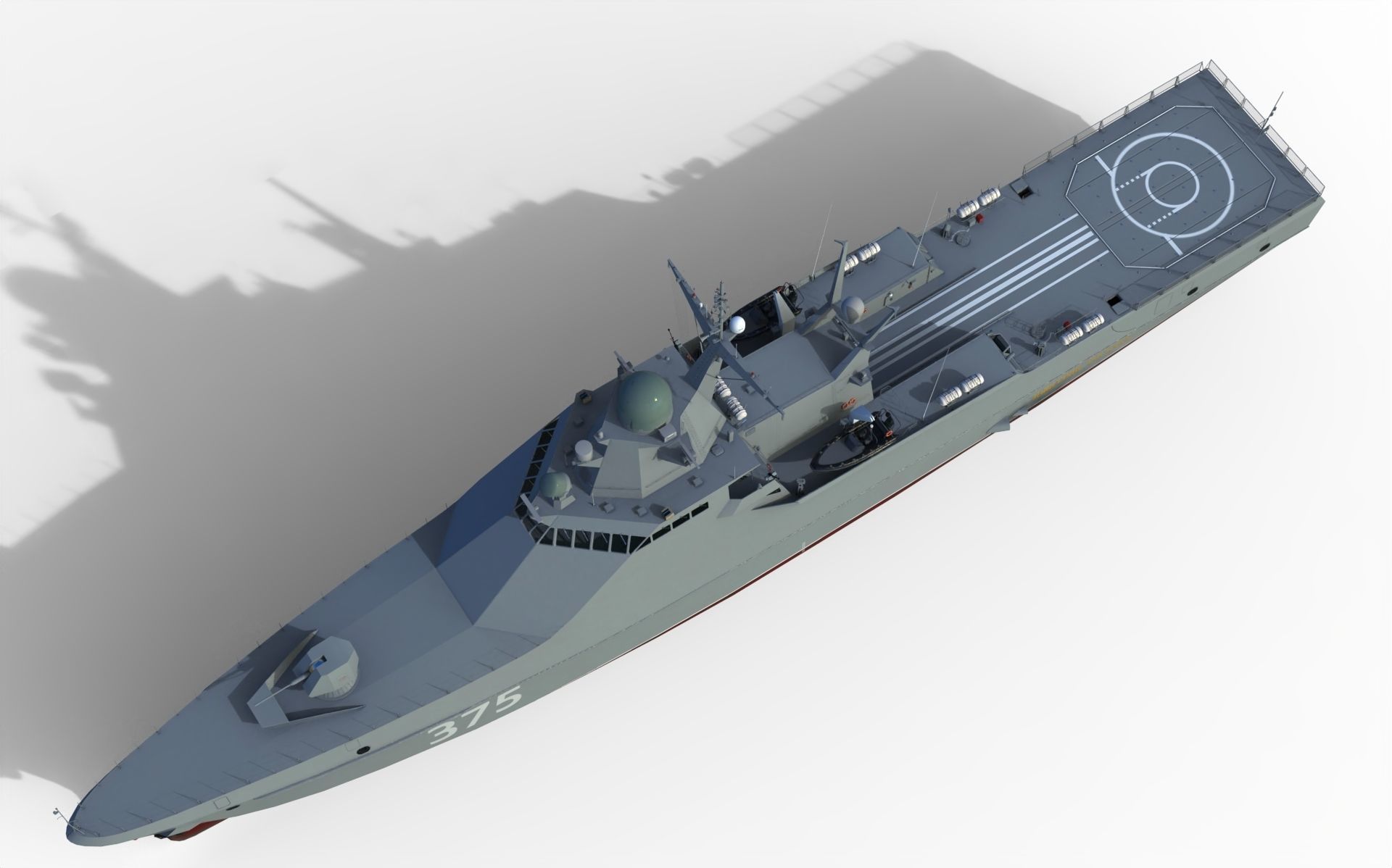 Project 22160 patrol ship 3D model_6