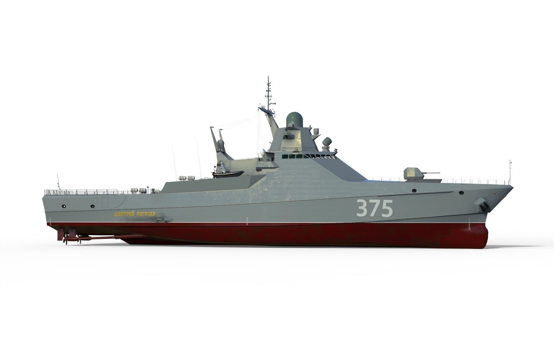 Project 22160 patrol ship 3D model_1