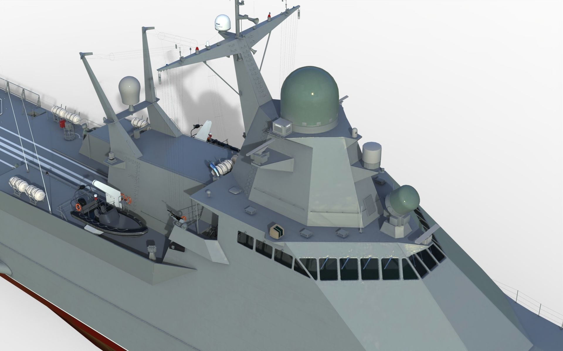 Project 22160 patrol ship 3D model_7
