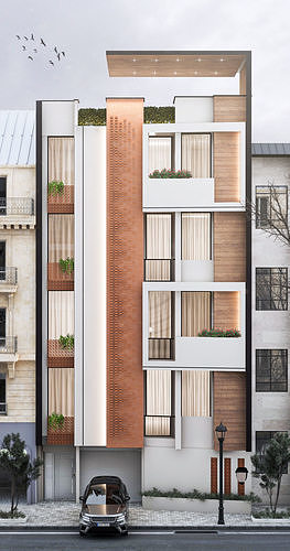 Residential building 3D model