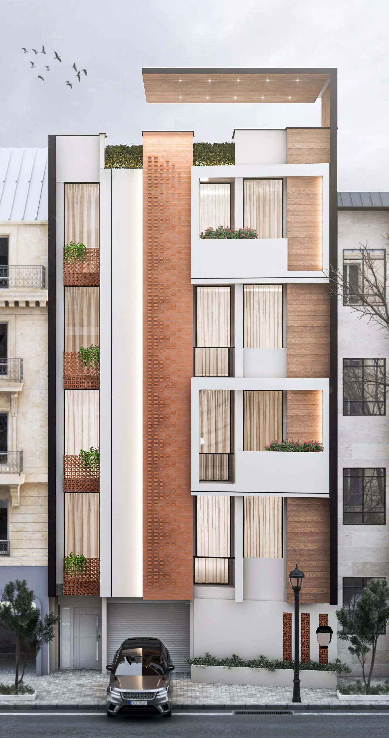 Residential building 3D model_0