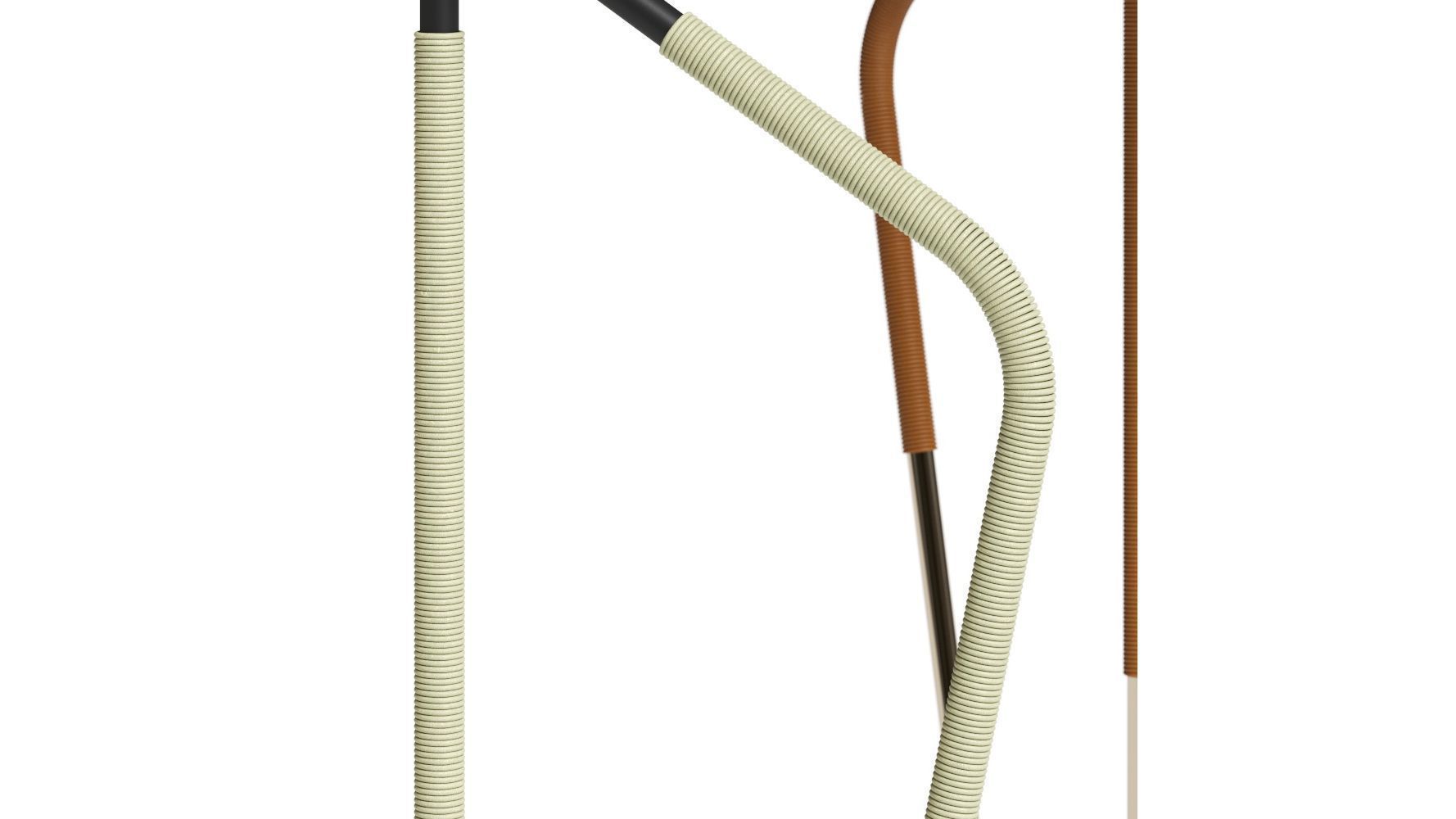 CB2 Exclusive Pavo Champagne Double Floor Lamp 3D model_1