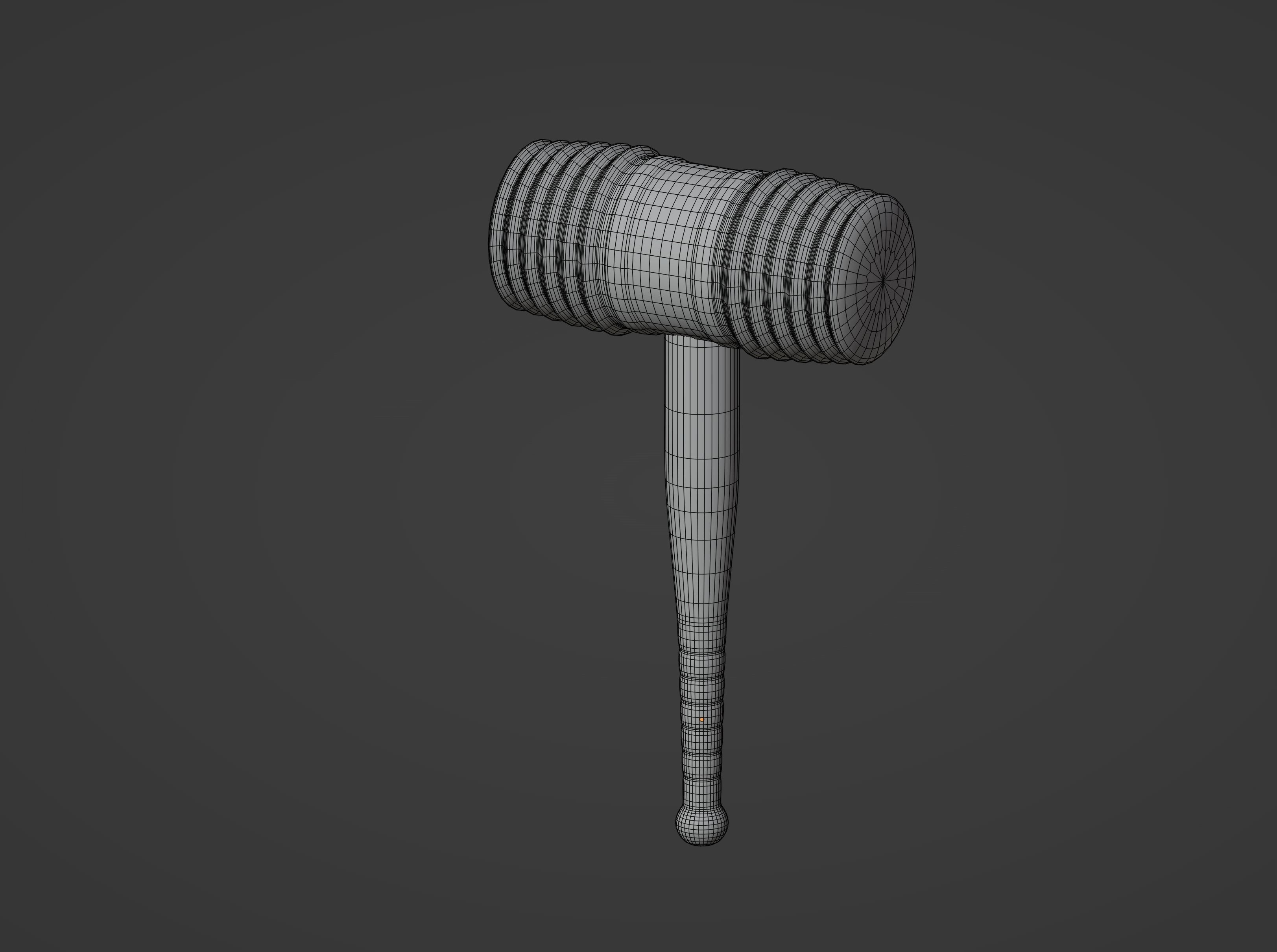 Toy Hammer 3D model_13